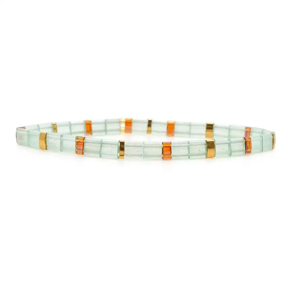 Go2boho Тила Бусы Браслеты MIYUKI браслет для женщин Летний пляж бохо шик Ювелирные изделия дружба Pulseira Mujer ручная работа - Окраска металла: TL-B190250D