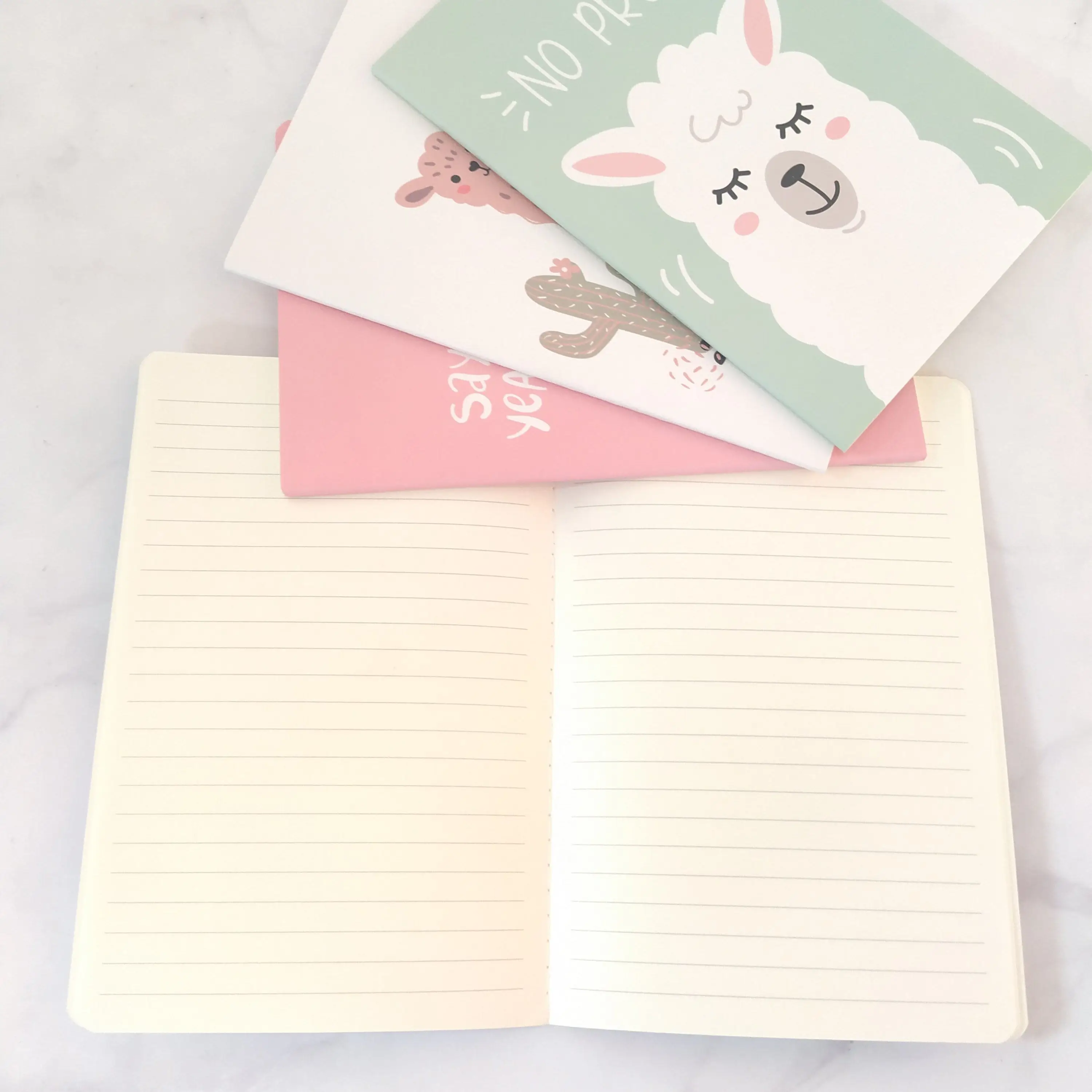 A5 блокнот,, Kawaii Bullet Journal, мягкая обложка, дневник, планировщик, альпака, милый офисный канцелярский блокнот с животными, бумага