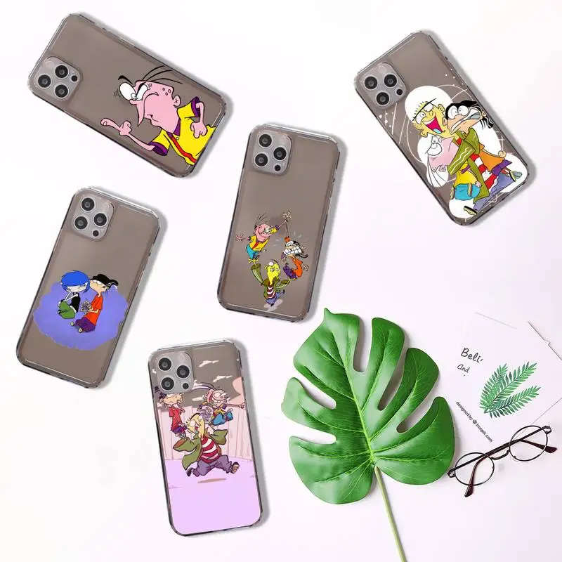 

Ed Edd and Eddy-nagging Phone Case For iPhone 7 8 11 12 X XS XR MINI Pro Max Plus Retro Black Grey clear transparent