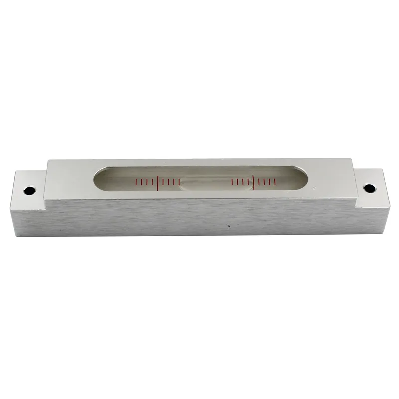 HACCURY Metal Mini Spirit Level Bubble Long Strip Ruler Machine installation tool 4“/2mm(0.02mm/m) | Инструменты