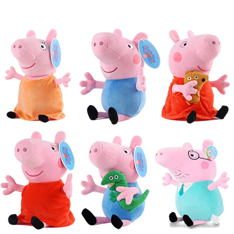 Акция Свинка Пеппа маленькая девочка Джордж семейная плюшевая игрушка