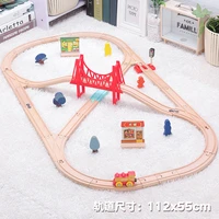 usual accessories wooden toy train track set wooden railway electric rail train educational diecast toys for children train