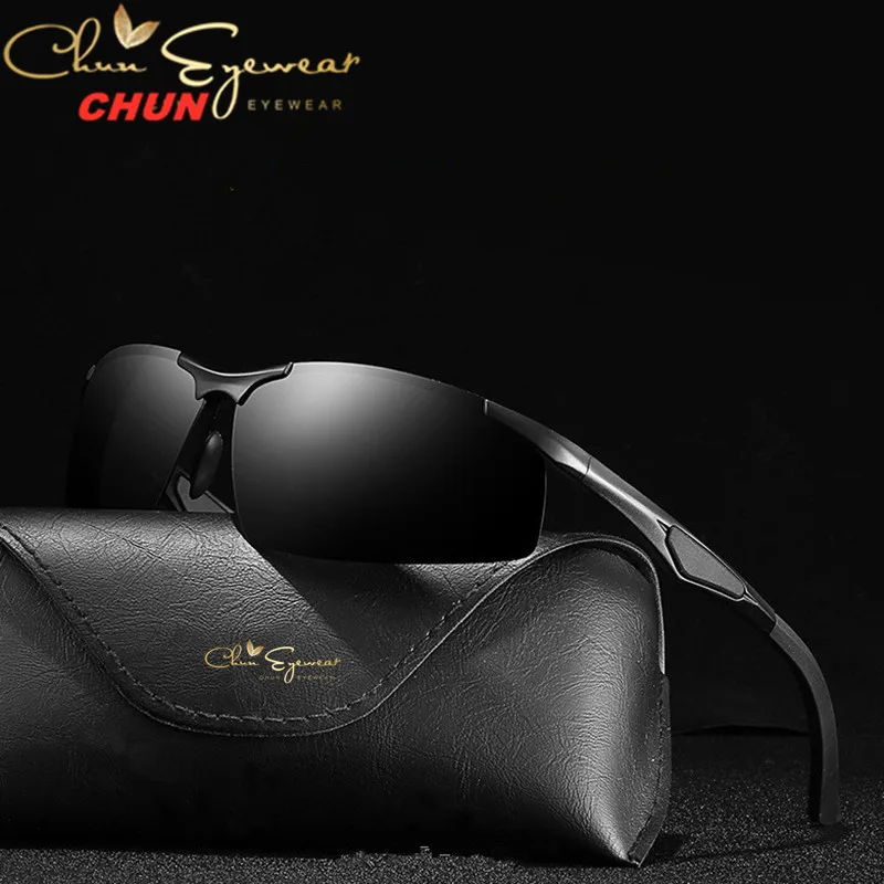 

Мужские поляризованные солнцезащитные очки из алюминиево-магниевого сплава, солнцезащитные очки HD для вождения, мужские спортивные солнце...