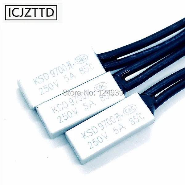 Термостат KSD9700 5 А 250 В пластиковый переключатель контроля температуры с