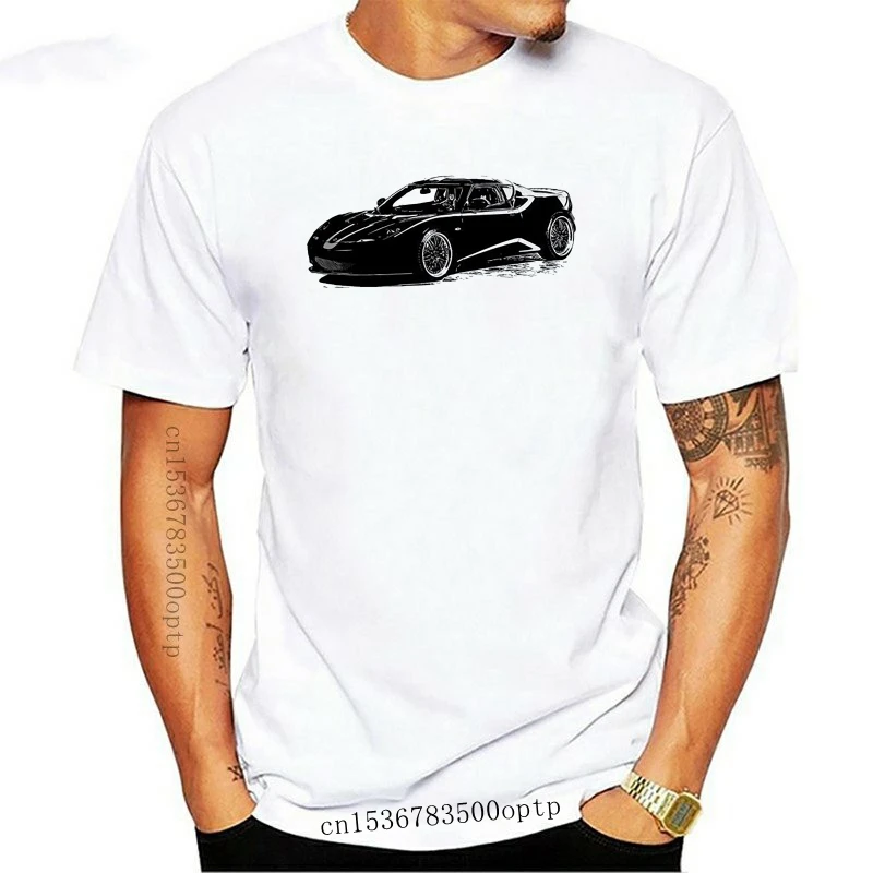 

New 2021 Summer Fashion Men Tee Shirt Vintage Car Evora Soft Cotton Racings T-Shirt Multi Colors S-3XL