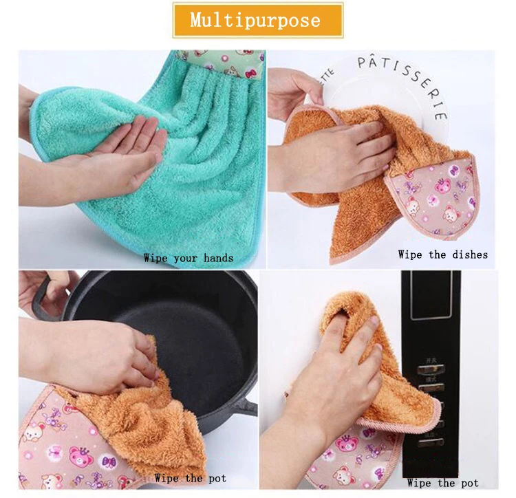 Креативное красочное полотенце с фруктами из кораллового бархата утолщенное