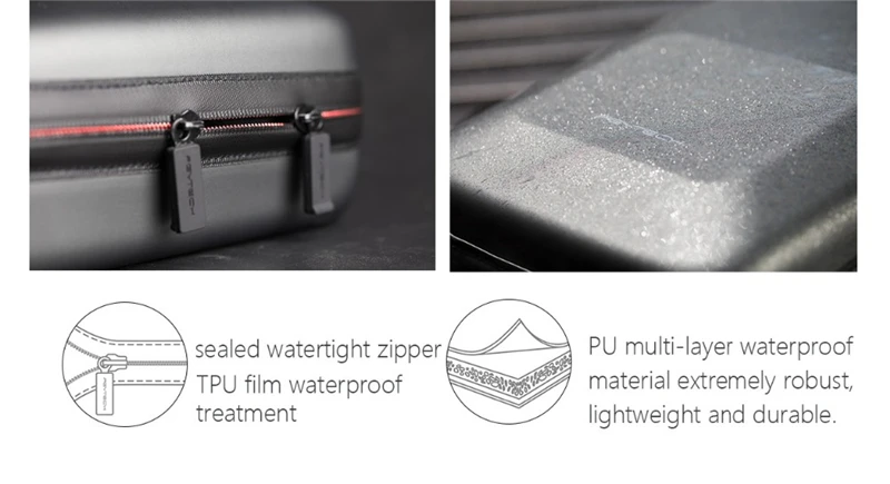 PGYTECH PGY Mavic Air Чехол для переноски с ремешком DJI Mavic Air PU EVA сумка для хранения Коробка для дрона аксессуары