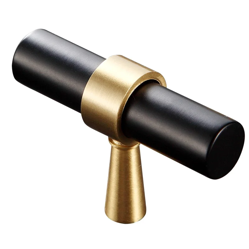 Т образные латунные ручки для мебели шкафа ящика длина 1 96 14 56 дюйма|Ручки шкафа| |