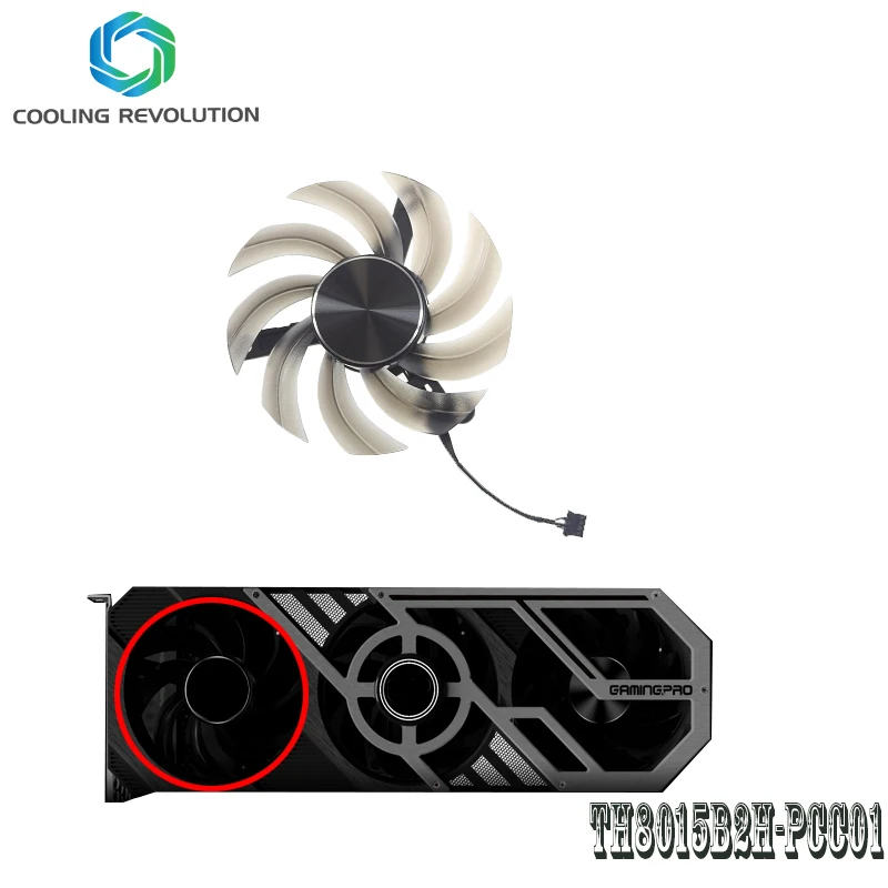 th80152h pcc01 dc12v graphics fan fro palit geforce rtx 3090 rtx 3080 ti rtx 3080 rtx 3070 ti rtx 3070 rtx 3060 ti gamingpro free global shipping