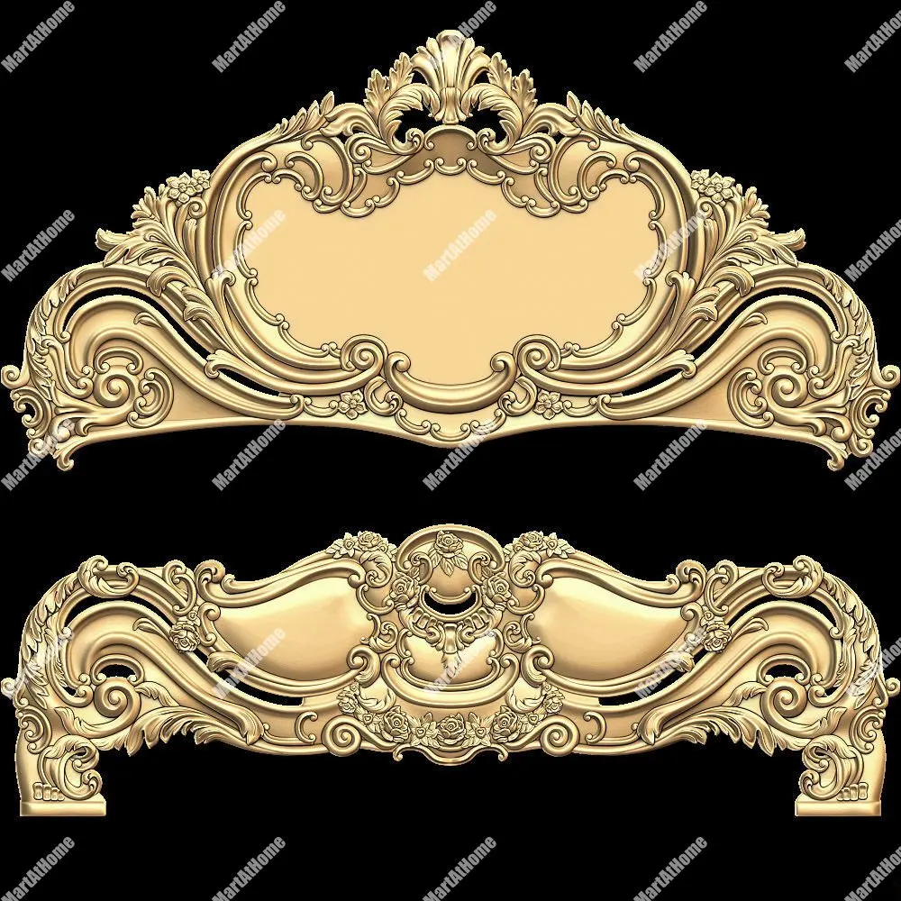 3D STL модель рама кровати для ЧПУ гравировки и печати рельеф поддержка ZBrush Artcam Aspire