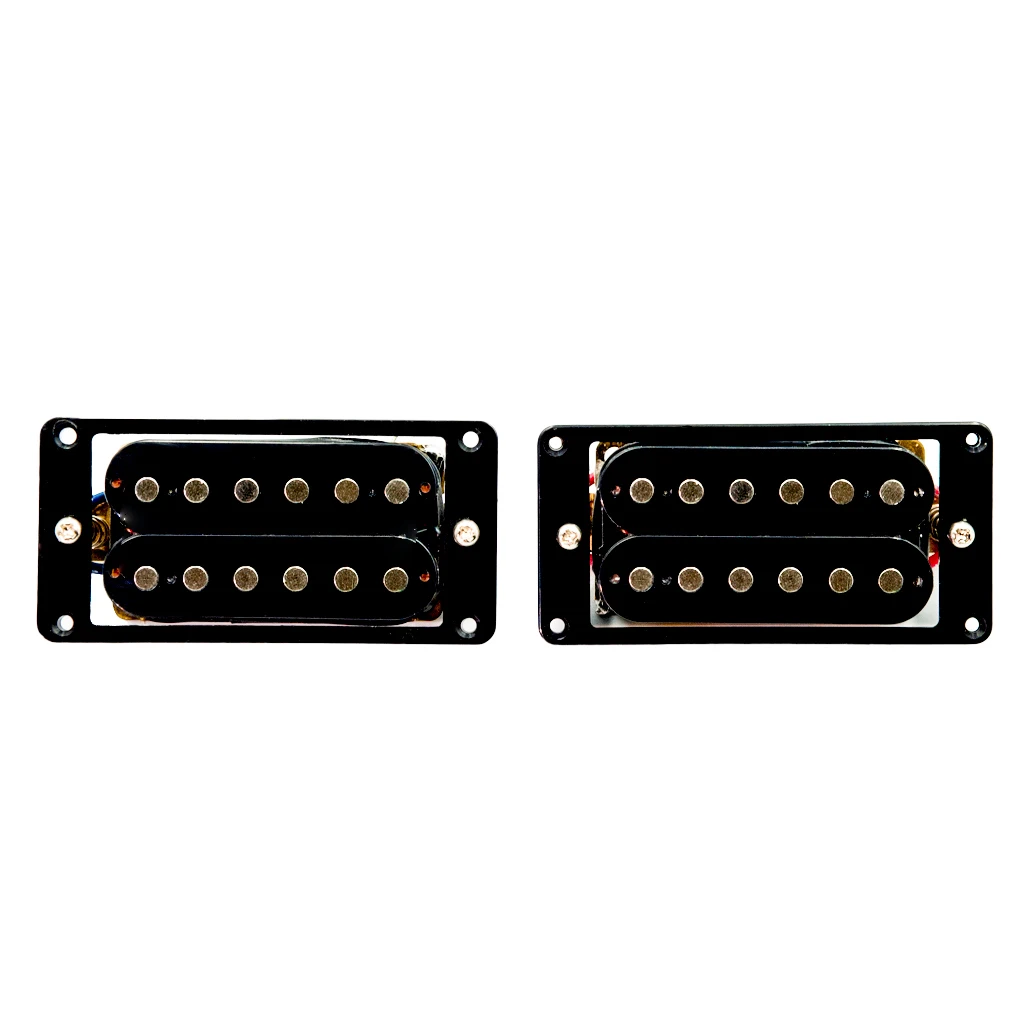 naomi 1 set 2pcs schwarz humbucker doppel coil elektrische gitarre pickups 5052mm wrahmen schraube gitarre pickup neue free global shipping