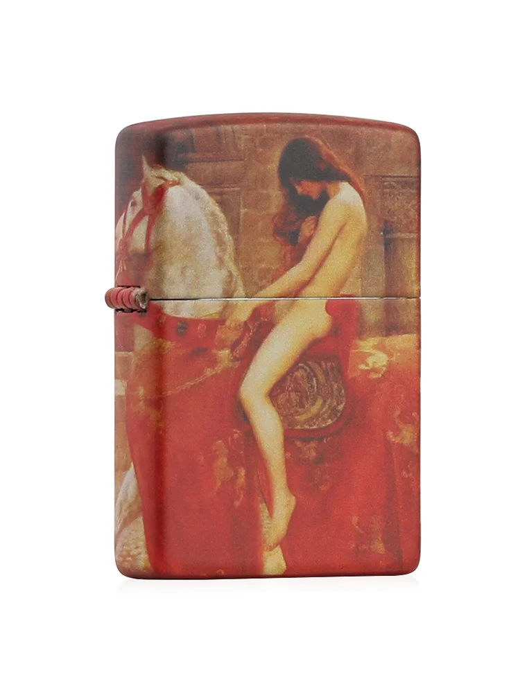 

Genuine lighter imported from Mrs. Godiva's famous painting color printing gift lighter cool lighter luxury lighter