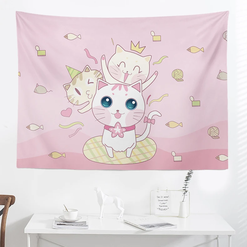 Милый гобелен с героями мультфильмов животных современный скандинавский