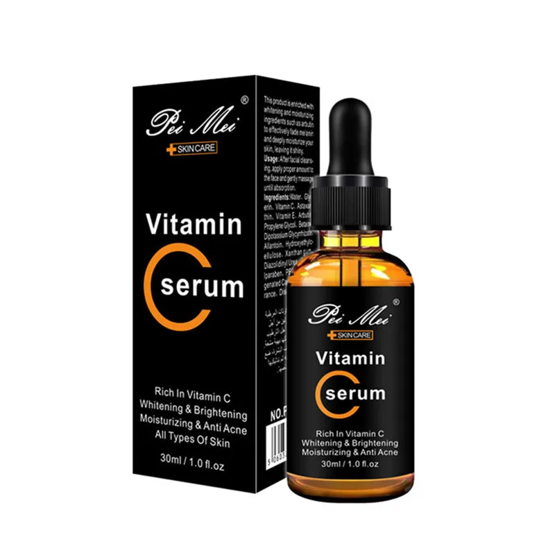 

10ml 30ml Vitamin C Facial Moisturizing Serums Pro Anti-Aging Hyaluronic Acid Skin Whitening Serum Cream For Female Beauty Care