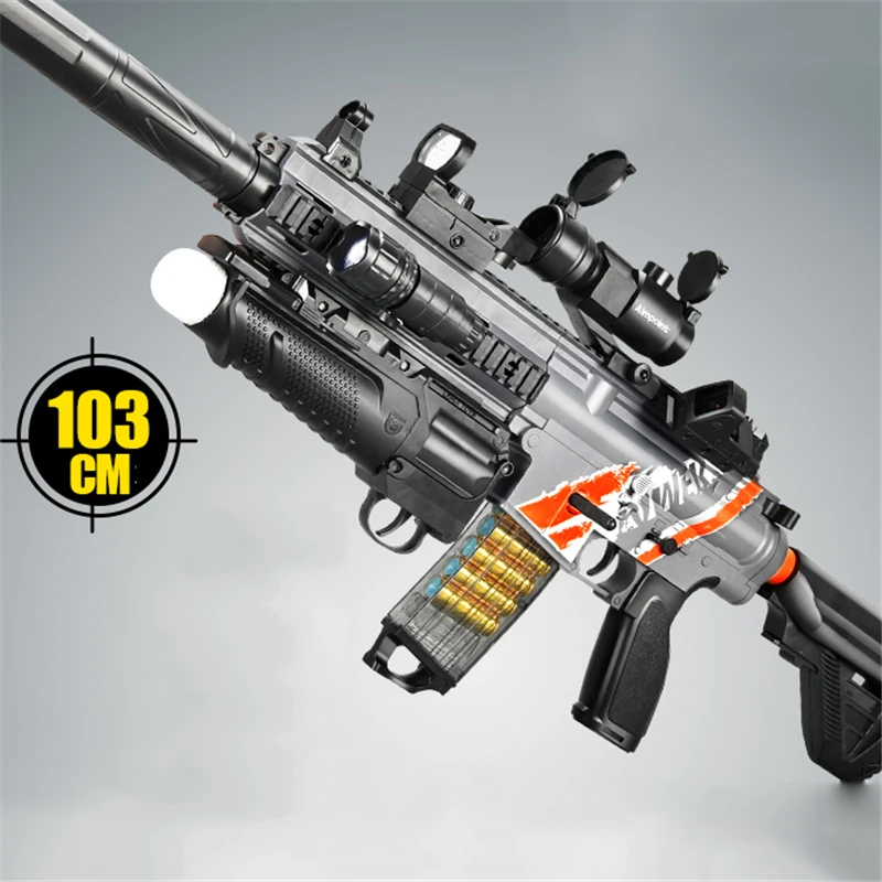 Новинка M416 Электрический пистолет-ракушка с мягкими пулями детская игрушка для
