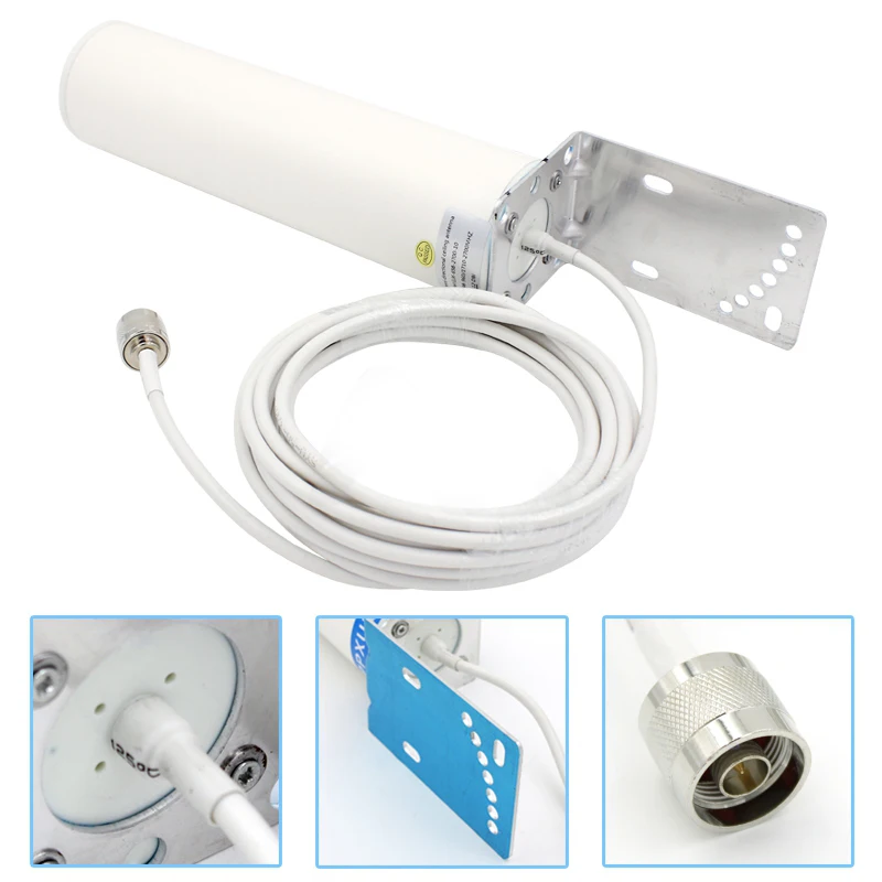 Mimo 4G внешняя антенна 2 4 ГГц Антенна 3G LTE 12dBi с N male/SMA male 5m/10m для усилителя мобильного