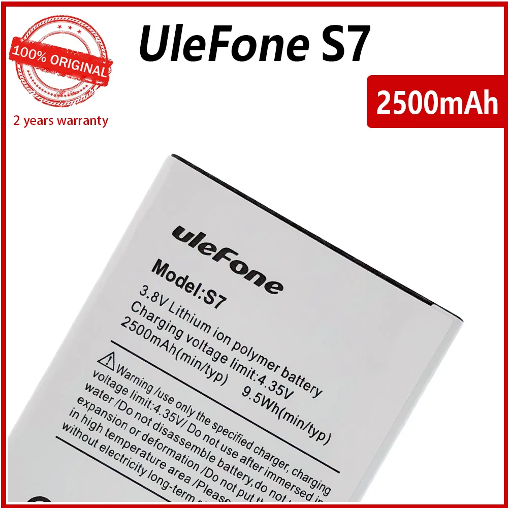 100% Оригинальный 2500 мАч Парижский Аккумулятор для 5 0 дюймового ulefone s7 сменные