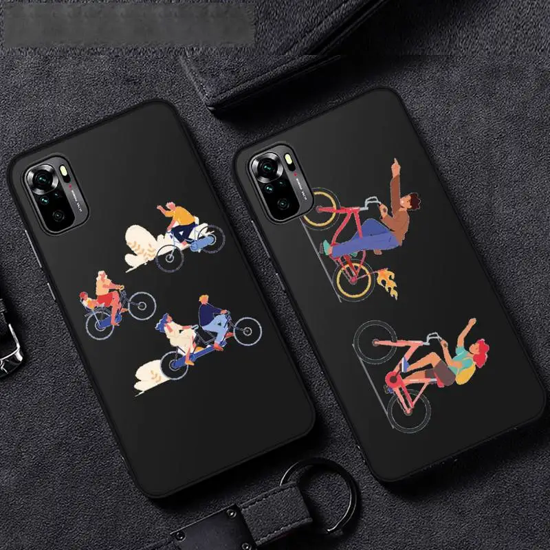 

Bicycle Bike Sport Phone Case For Xiaomi Mi Redmi Note 8T 9T 9S 9A 10 7 8 9 Lite pro
