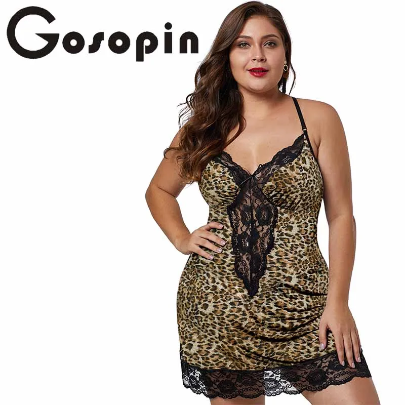 Gosopin ночные халаты больших размеров женское нижнее белье Ночное платье атласная