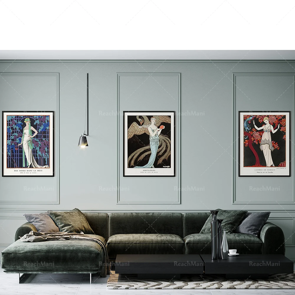 Графическое искусство в французском стиле 1920-х коллекция George Barbier принты Giclee