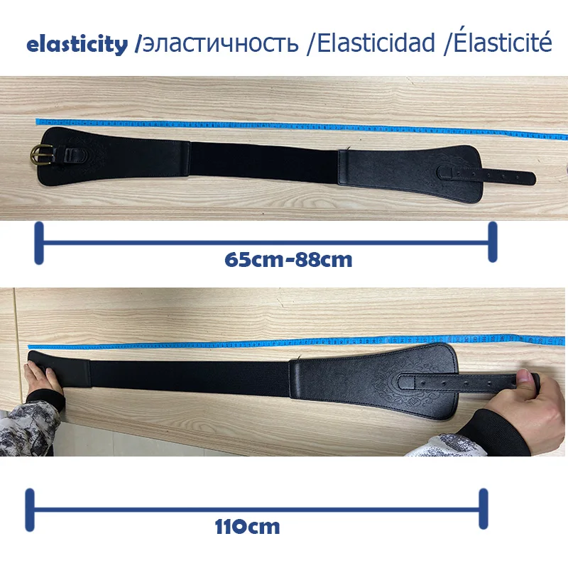 

New Retro totem belt women imitation leather pin buckle wide female designer fashion brand waist belt lady's waist docoration