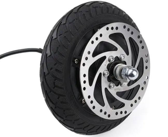 24V Disc 8 дюймов электрический скутер с бесщеточным двигателем с колесным двигателем 350W 24 V/36 V/48 V Non-Шестерни двигатель комплект для Байк, способный преодолевать Броды E скутер баланс авто двигатель - Цвет: 24V Disc