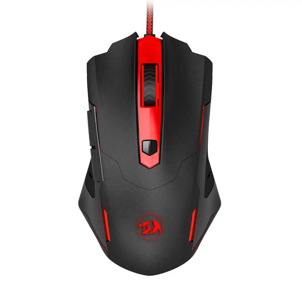 Игровая мышь REDRAGON M705 с Красной светодиодной подсветкой эргономичная Проводная