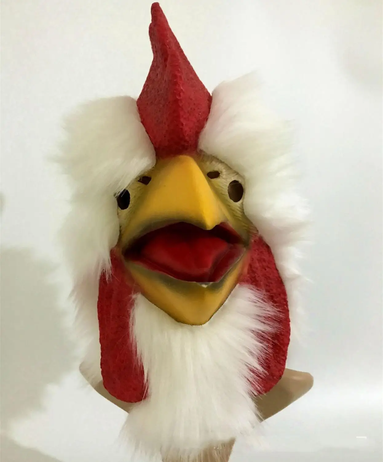 Петух Маска Косплей Хэллоуин ужас ПВХ Костюм сумасшедшее вечернее крутое Play Prop