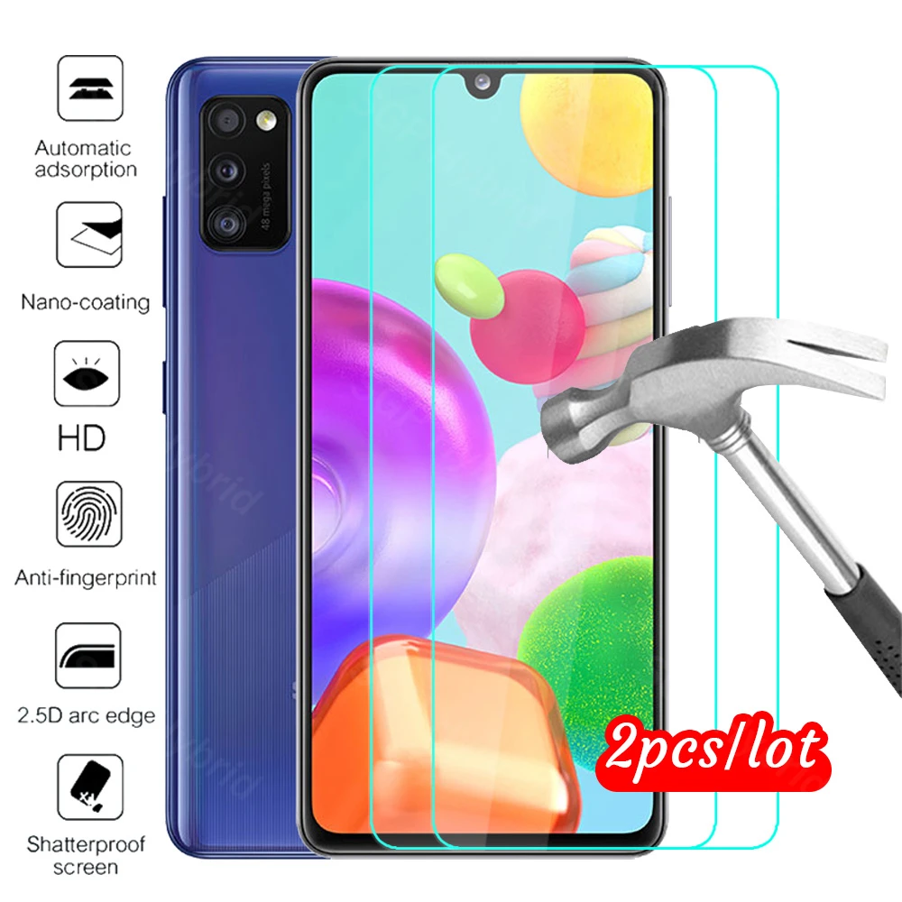 

Закаленное стекло для samsung galaxy A41, 2 шт., Защита экрана для samsung A 41, A41, зеркальная защитная пленка для samsung