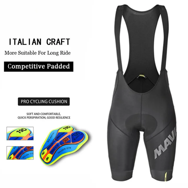 

MAVIC Cycling Bib Shorts 2021 Pro Breathable Quick-Dry 19D Gel Padded Trousers MTB Road Bike Bicycle Riding Bib Tights