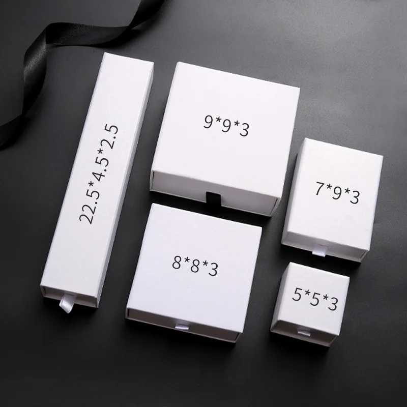 

Белая коробка для упаковки ювелирных изделий, органайзер для помолвки, колец, серег, браслетов, ожерелий, держатель, витрина, чехол, подарочн...