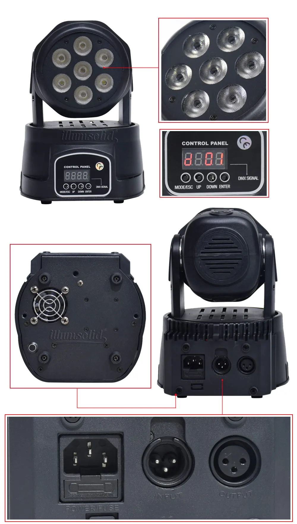 RGBW для сцены света движущиеся головы мыть луч вечерние DMX512 Led Dj Xmas DMX