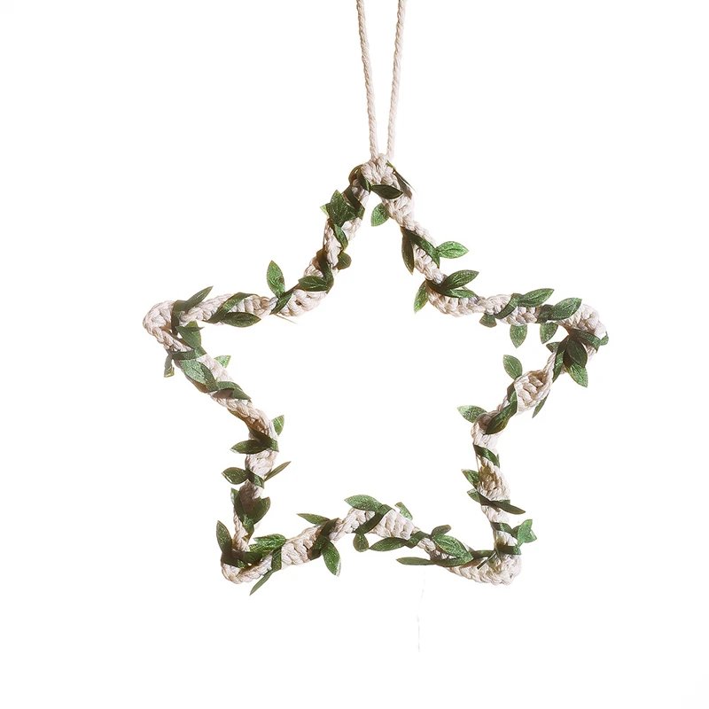 

Nordic Simple Home Decoration Accessories Hand-woven Star Wall Hanging Living Room Decor Pendant Creative Fashion Home Gifts