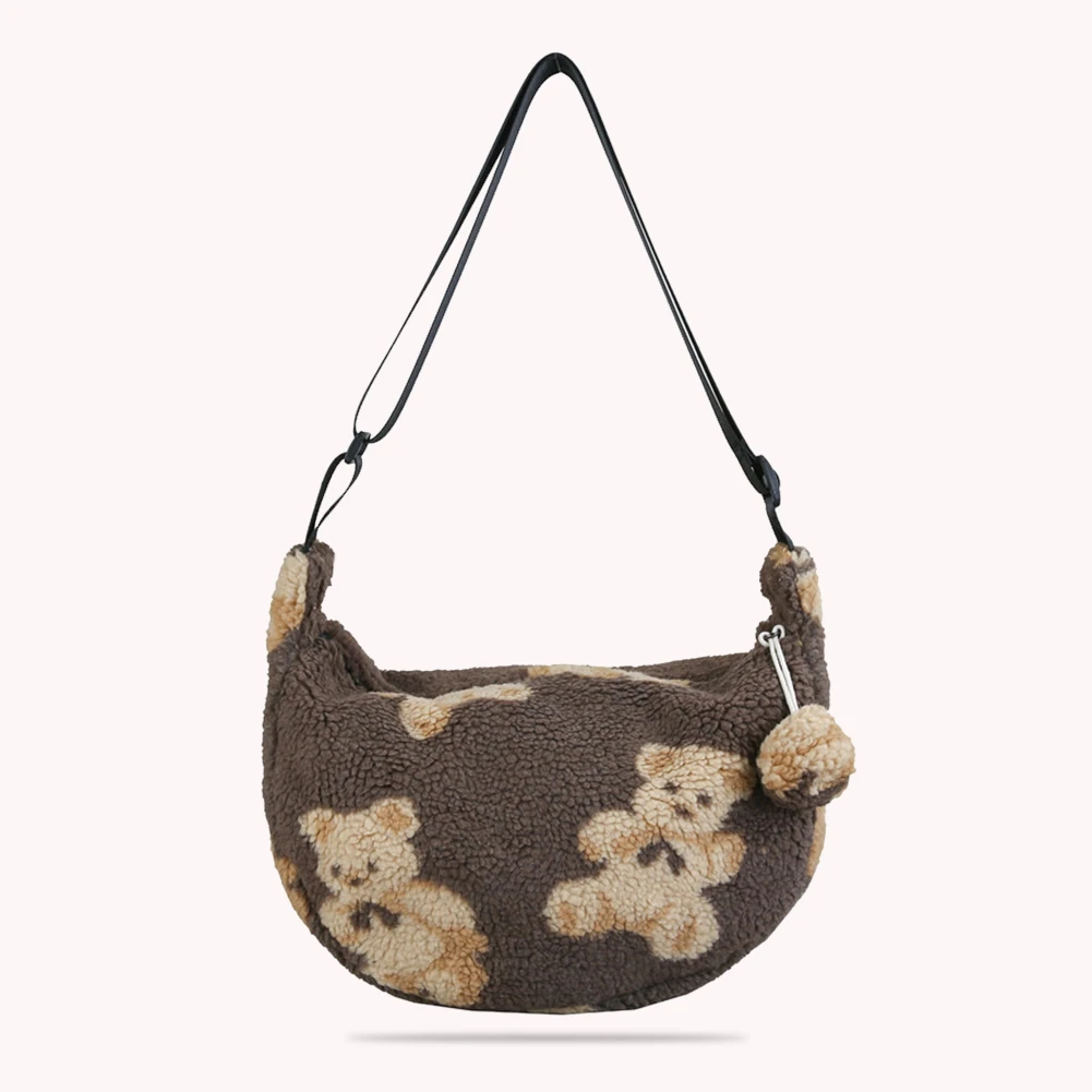 

Winter New Fashion Shoulder Bag Female Bag Plush Handbag Messenger Bag Soft Warm Fur Bag Crossbody Bag Women 2020