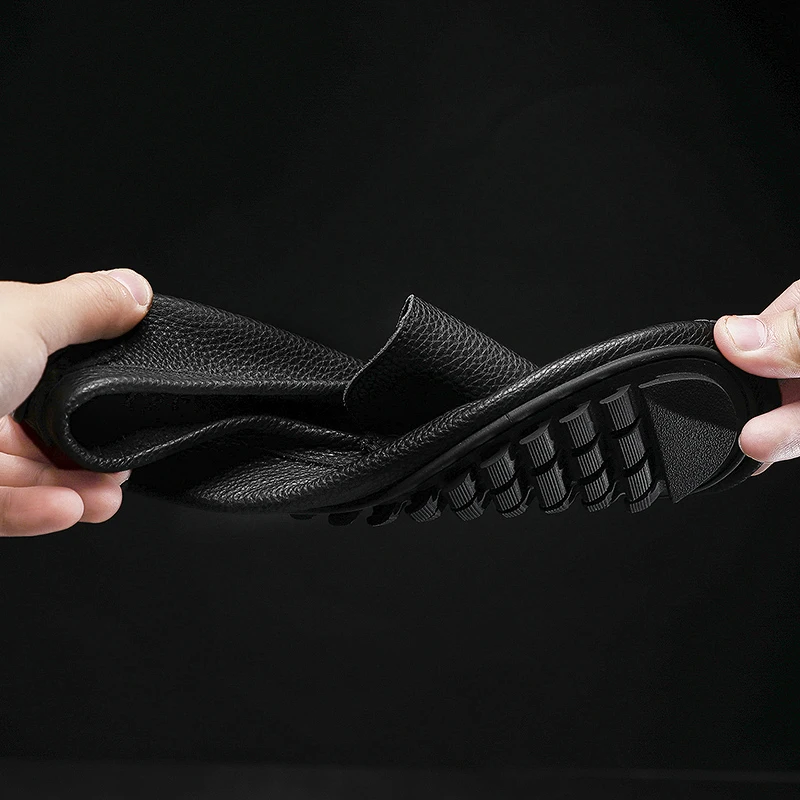 New Arrival High Quality Loafers Fashion Light Driving Shoes Men Casual Genuine Leather Flats Business Bureau Outdoor Footwear | Обувь