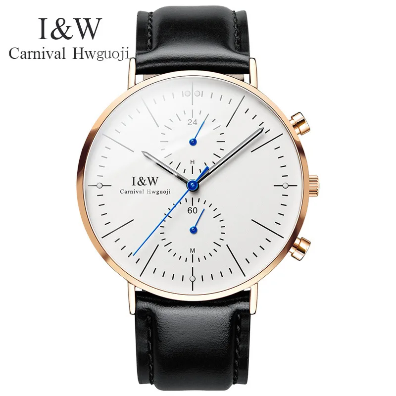 

Carnival Brand Fashion Watches Men Luxury Waterproof Ultra Thin Luminous Sapphire Business Quartz Wristwatch Relogio Masculino