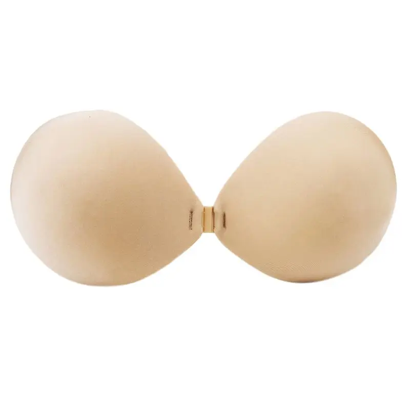 

Women Strapless Self Adhesive Silicone Bra Sexy Backless Thicken Push Up Front Closure Invisible Sticky Nipple Covers