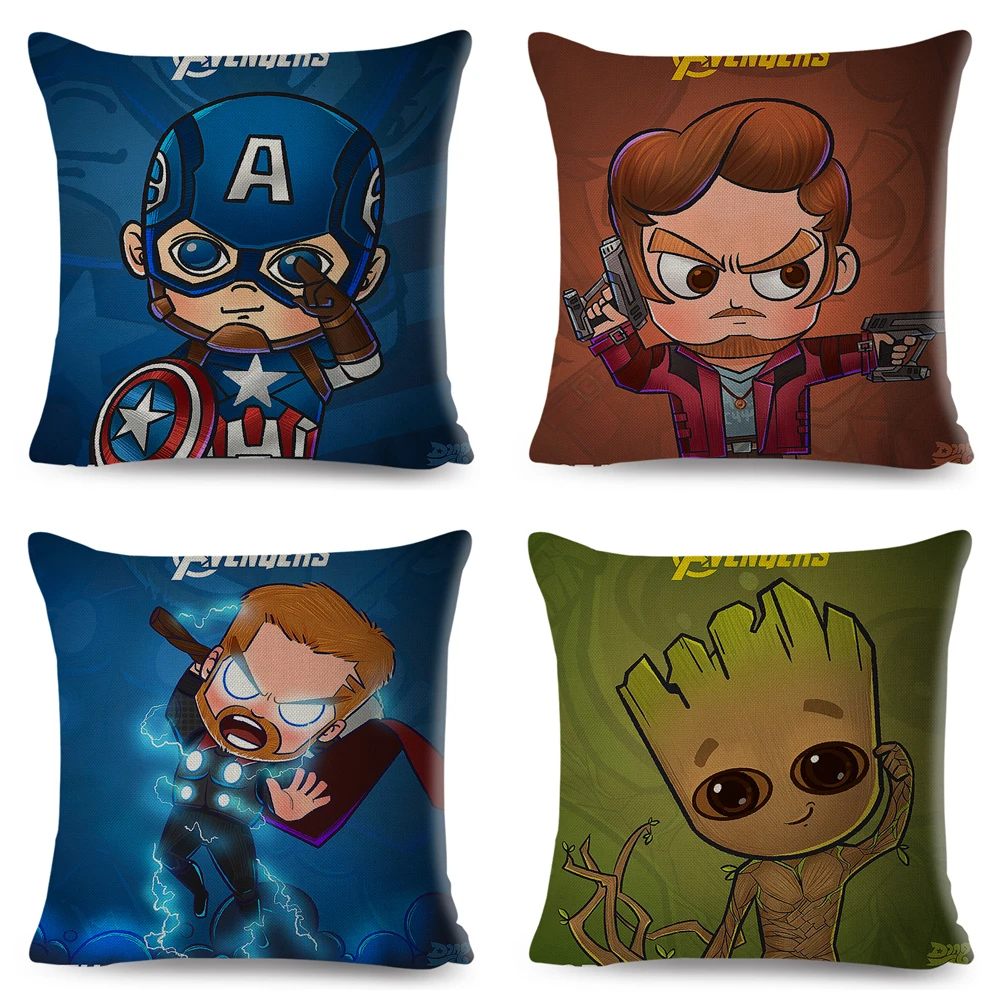 Наволочка с американским Аниме Супер-героем декоративный чехол милым мультяшным