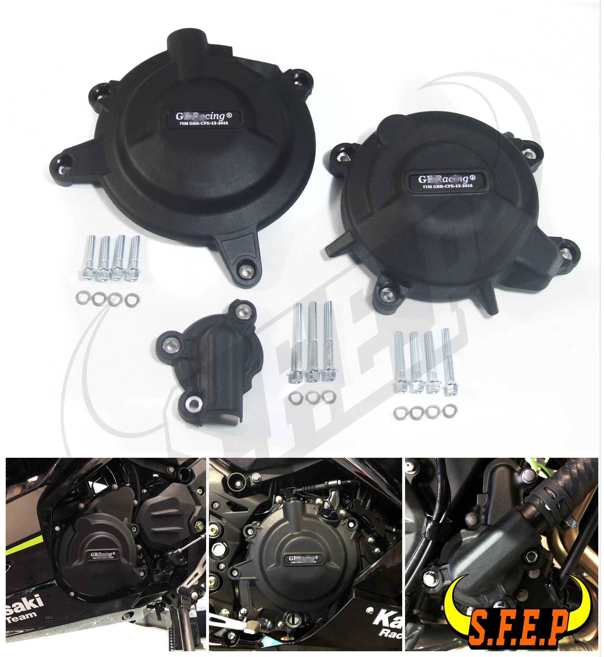 Защитный чехол для двигателя мотоцикла защитный GB Racing For Kawasaki Ninja400 Ninja 400 2018 2019 2020