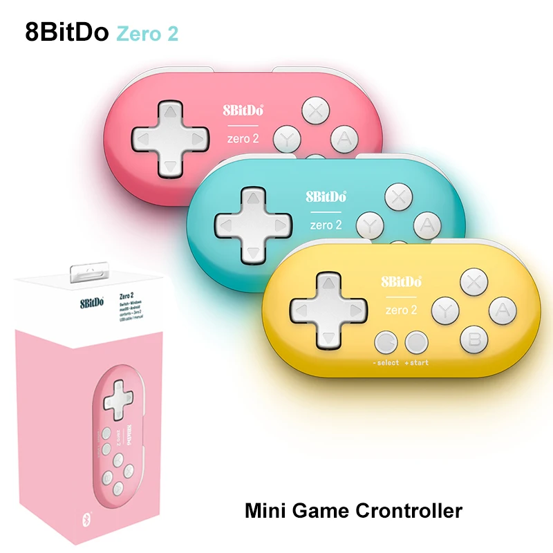 8BitDo Zero 2 Bluetooth Gamepad Wireless Joypad for Nintendo Switch Windows Android MacOS Raspberry Pi Mini Game Crontroller |