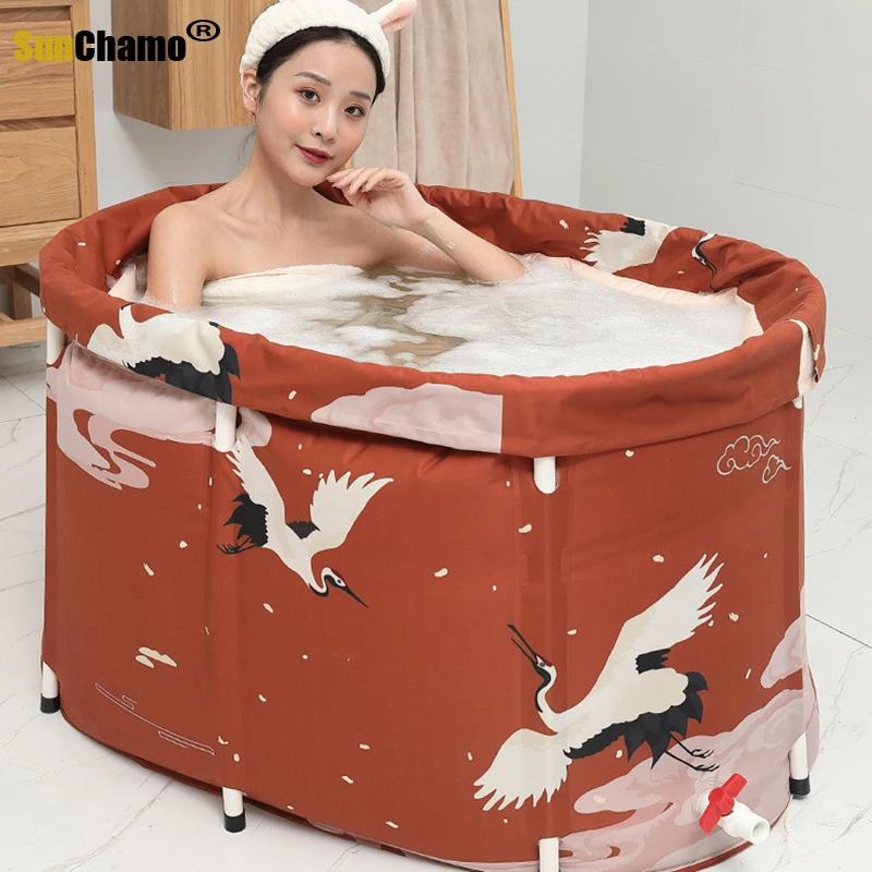 Новая Домашняя портативная Ванна надувная Бесплатная Складная домашняя