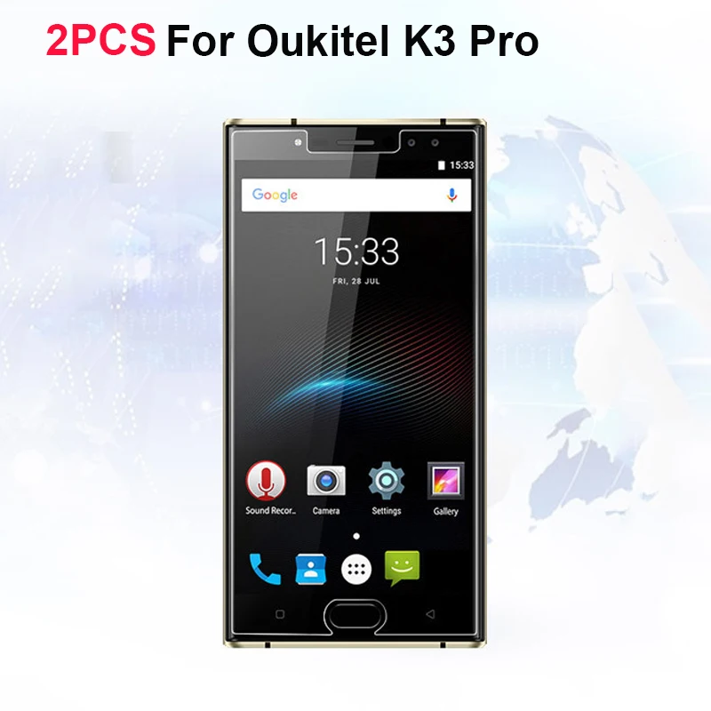 2 шт. Oukitel K3 Pro закаленное Стекло с уровнем твердости 9H 2.5D 0 3 мм экран защитой против