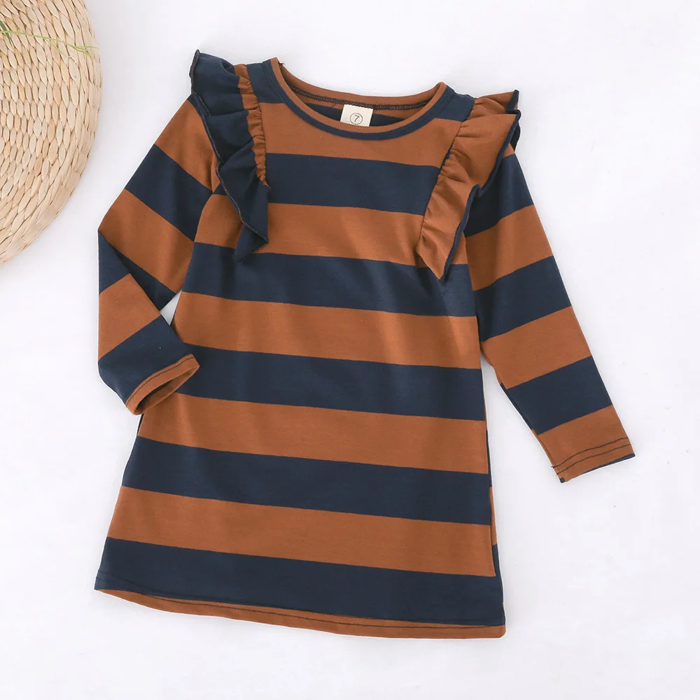 Детские платья для девочек модное платье принцессы с длинными рукавами осенний