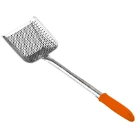 stainless steel punching long handle spatula colander kitchen cooking strainer long handle spatula colander kitchen cooking stra