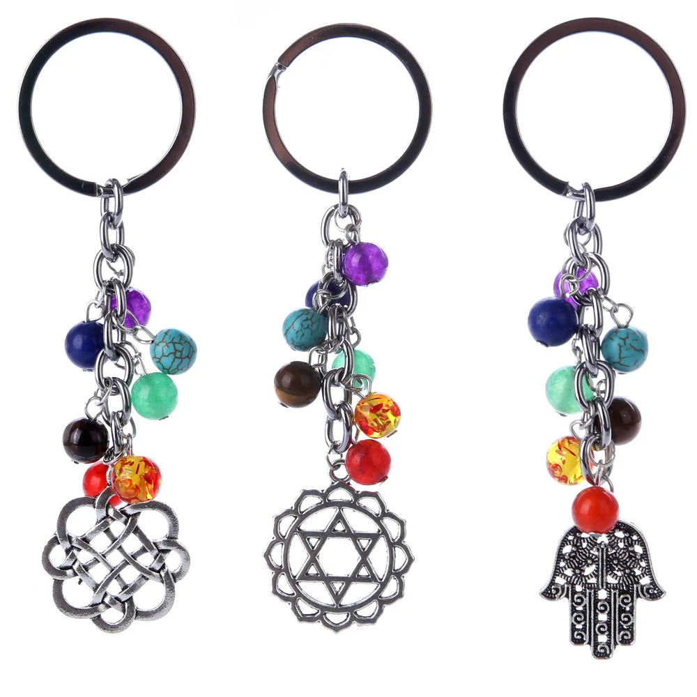 

Seven Chakras Yoga Energy Fitness Keychain