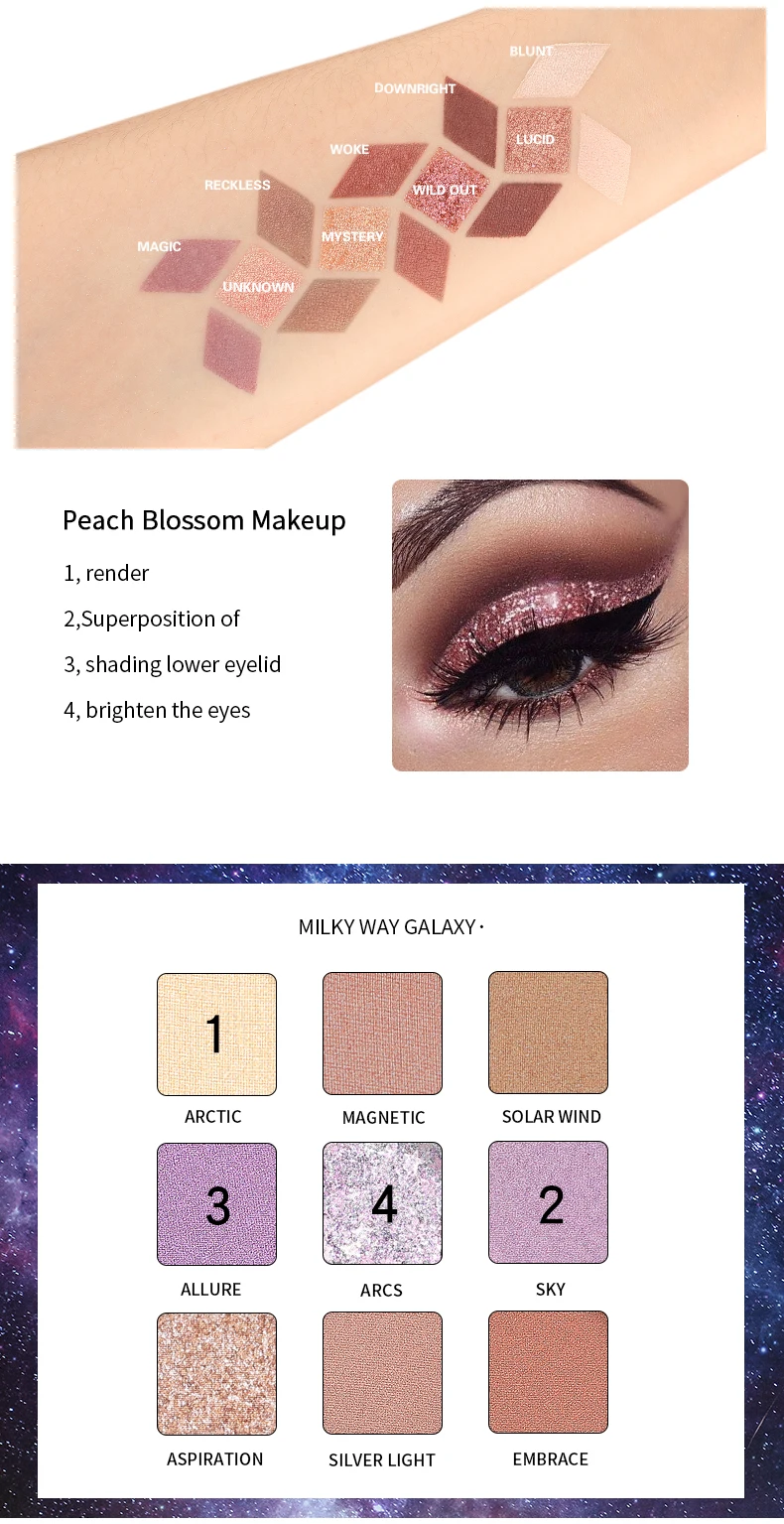 Pudaier Теплые цвета земли с шиммером матовые Сияющие тени для век Pallete тени для век Пудра Палитра Косметика для макияжа легко носить