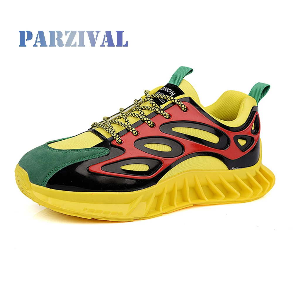 Кроссовки PARZIVAL Мужские дышащие Повседневная Удобная обувь для бега весна |