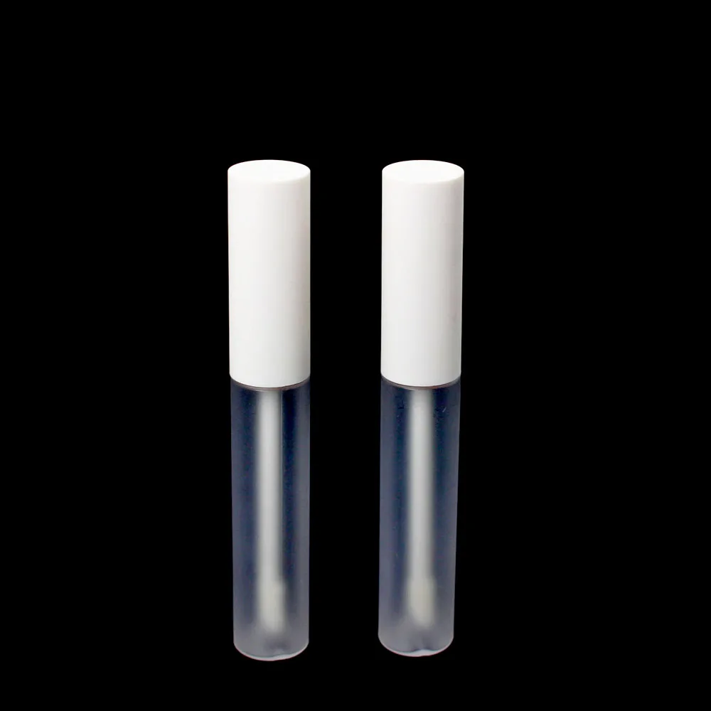 50 шт 10 мл белая крышка матовый пустой блеск для губ трубка Косметический