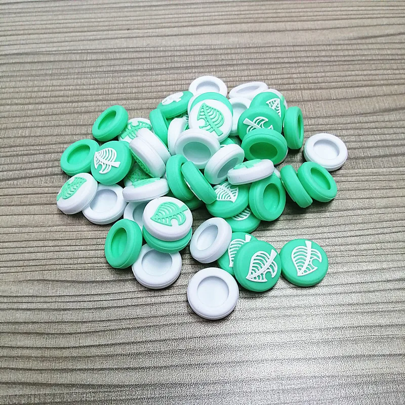 2 шт. съемные силиконовые аналоговые кнопки в виде листьев для большого пальца