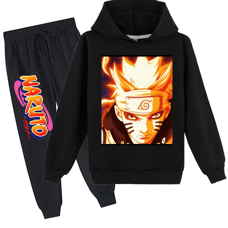 

New Color Solid Solor Printing Hoodie Suit Kids Top+Pant 2Piece Children Clothing Set 4-14Y Fashion Girl Boy Clothes Siut